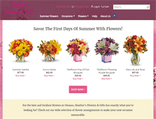 Tablet Screenshot of heathersflowersok.com